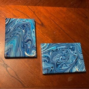 Currents Pair of Abstract Paintings Wall Art